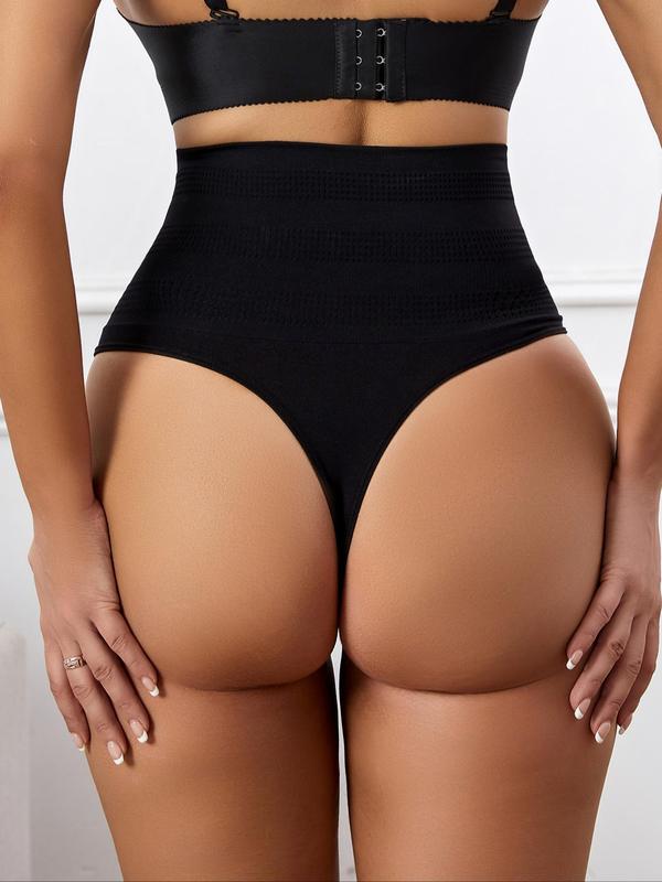 Women'S High Waist Panty, Casual Soft Comfortable Breathable Solid Color Knicker, Tummy Control Brief, Women'S Underwear for Daily Wear