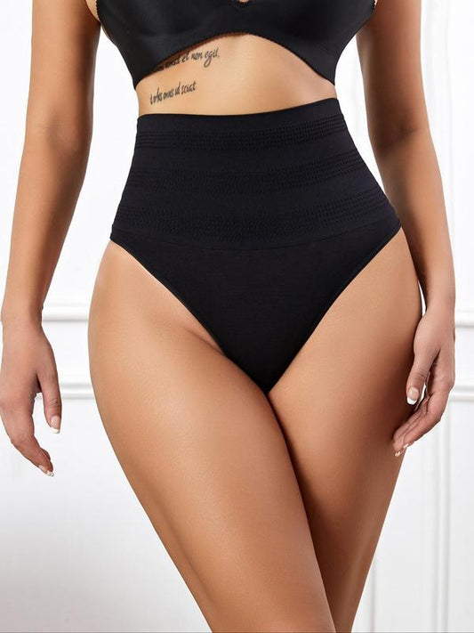 Women'S High Waist Panty, Casual Soft Comfortable Breathable Solid Color Knicker, Tummy Control Brief, Women'S Underwear for Daily Wear